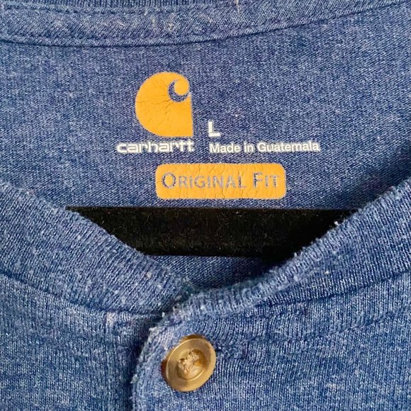 Blue Carhartt Original Fit T-Shirt- Size Large - Picture 4 of 4